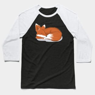 Sleeping Fox Baseball T-Shirt